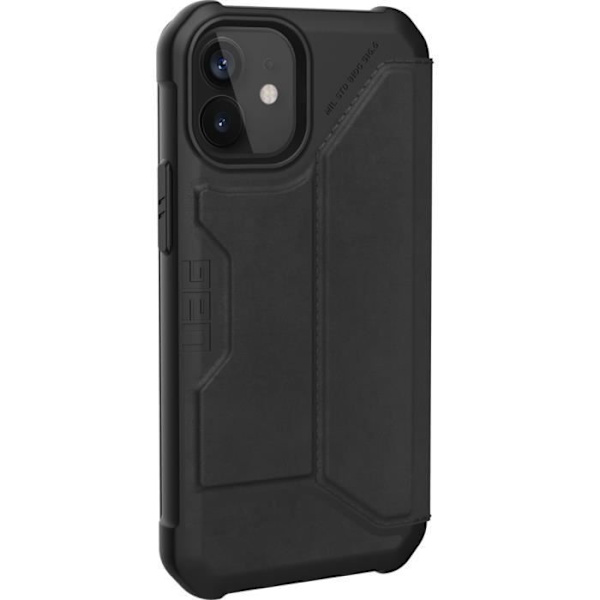 UAG Metropolis Wallet Telefonfodral till iPhone 12 Mini - Läder Svart Svart