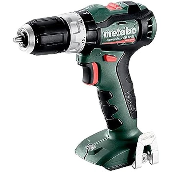 Batteridrill - Metabo - PowerMaxx SB 12 BL TV00 - 12V - 1 batteri medföljer - Ideal för trä