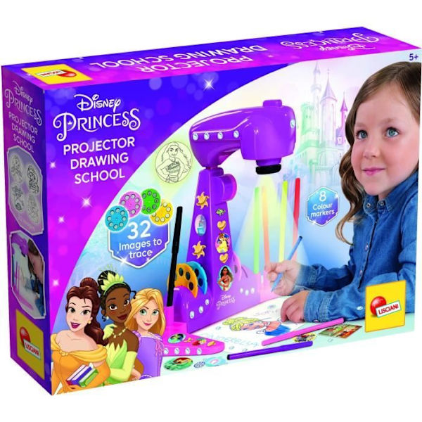 Ritprojekterare - LISCIANIGIOCHI - PRINSESSER - Inkluderade tillbehör, Prinsessmallar Flerfärgad
