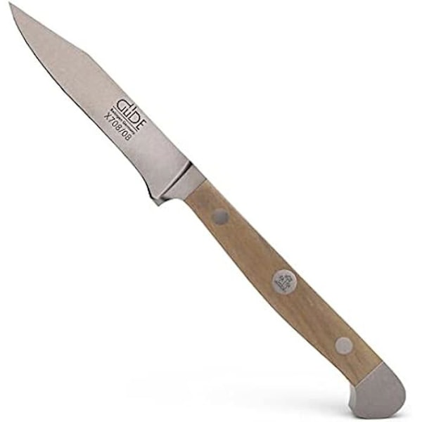 Grönsakskniv - GÜDE - Alpha - 8 cm - Rostfritt stål - Olivträ Oliv