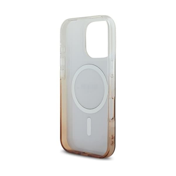 Guess IML Glitter Gradient MagSafe-skal för iPhone 16 Pro - Brun Brun