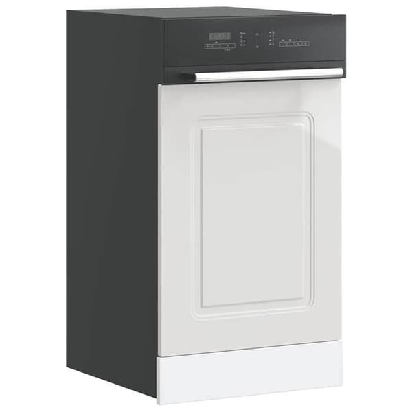vidaXL Diskbords-panel Kalmar vit glans 45x1,5x57 cm 853649