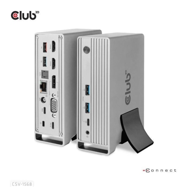 CLUB3D CSV-1568 USB 3.2 GEN 2 DOCKINGSSTATION (3.1 GEN 2) TYP-C MET