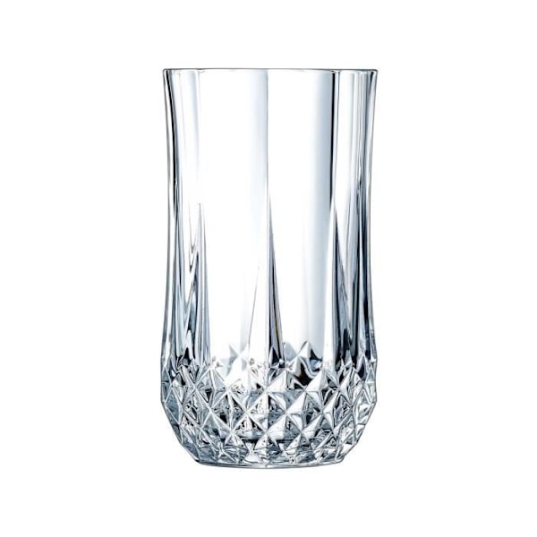 Vattenglas - Cristal d'Arques - Longchamp - Set om 6 - Transparent kristall - Diskmaskinssäker Transparent