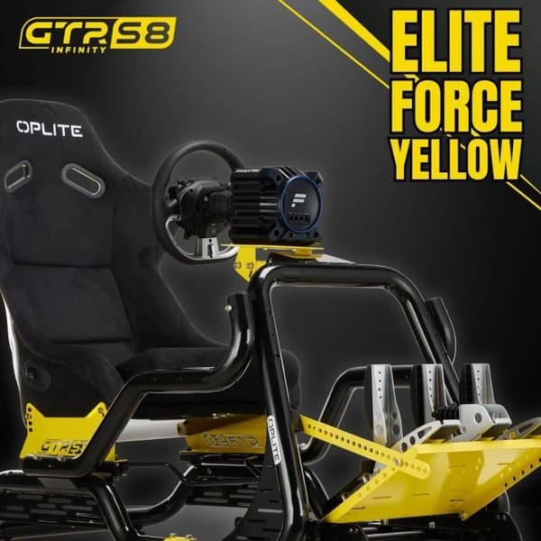 Racing simuleringscockpit - OPLITE - GTR S8 Elite Force - Gul Gul