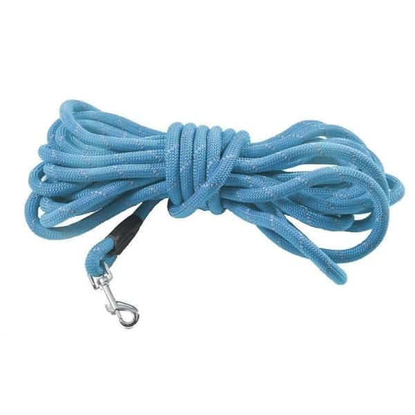 Långt att gå - BOBBY - 3 m - Blå - Rund nylon - Reflekterande sömmar blå