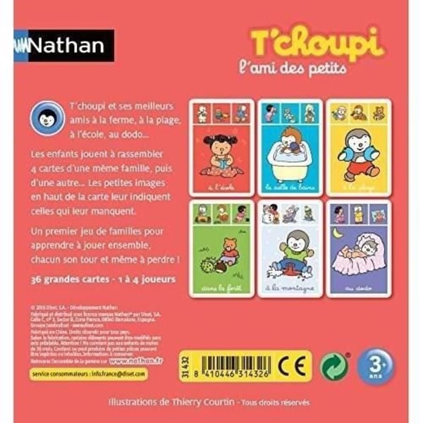 T'choupi familjespel - NATHAN - Mitt första familjespel - Blandat - Från 3 år Flerfärgad