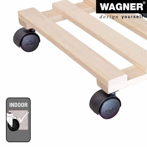 Banc för trädgårdsarbete - knäskydd för trädgårdsarbete Wagner - 20033501 - vagn för växter paletti bok 34x34 cm//gh0335
