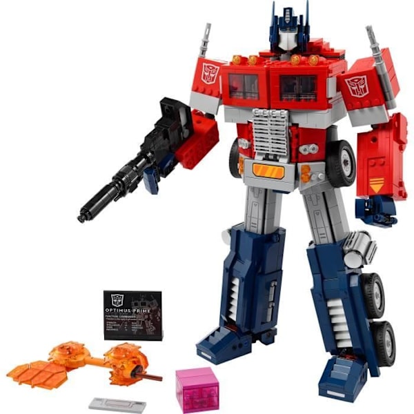LEGO® ICONS™ 10302 Optimus Prime, Transformers Autobot Robot Minifigure, Modelllastbil, Vuxen