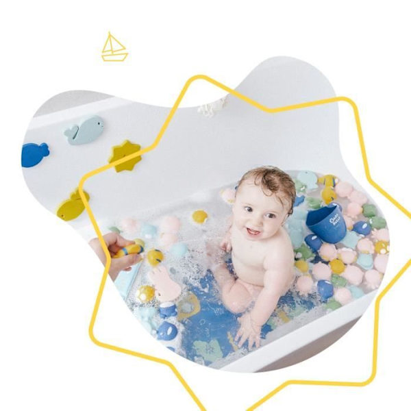 Badabulle Rigolos Splash badleksaker - Set med 8 - Flerfärgad - Från födseln Flerfärgad