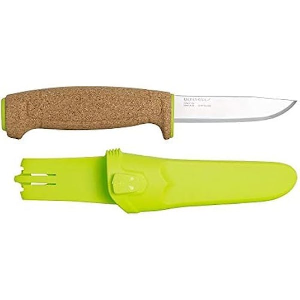 Flytande kniv - MORAKNIV - M-13686 - Fast blad i rostfritt stål - 9,4 cm - Hög synlighet grön Grön