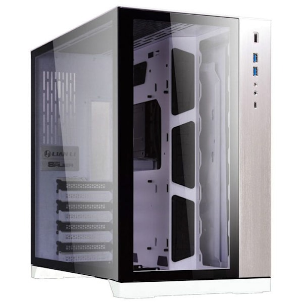 PC-chassi - Lian Li - PC-O11 Dynamic - Utökat ATX-torn - Ingen strömförsörjning - Vit