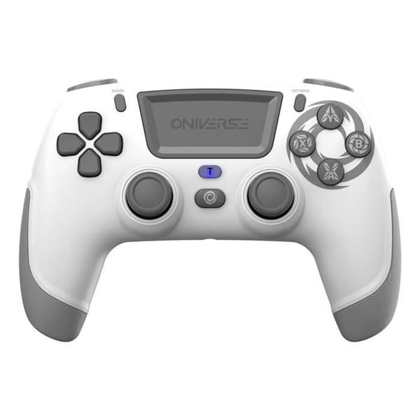 Oniverse Revolt trådlös handkontroll för PS4 PC och Mobile Bluetooth White Moon Vit