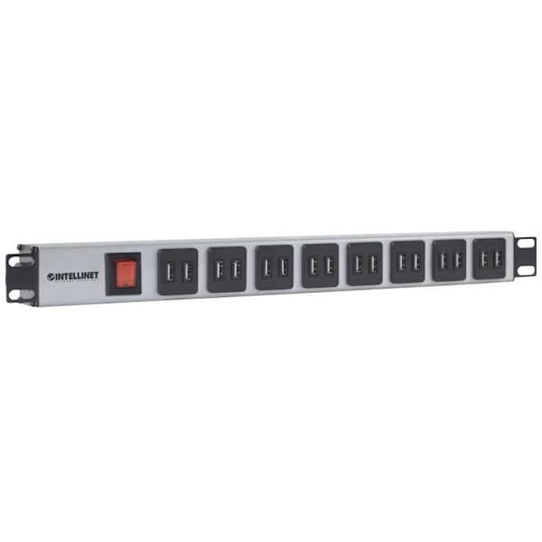 Intellinet 19" Steckdosenleiste m. 16 USB-Ladeport Netzsch.
