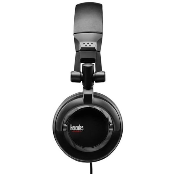 HERCULES HDP DJ45 - Högpresterande DJ-hörlurar - Vikbara - Vridbara öronkåpor - 2 m kabel - 60 ohm impedans - Svart