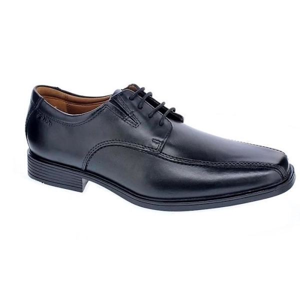 Herrskor - Clarks - Tilden Walk - Svart läder - Snören - Ortholite® Comfort Svart 43