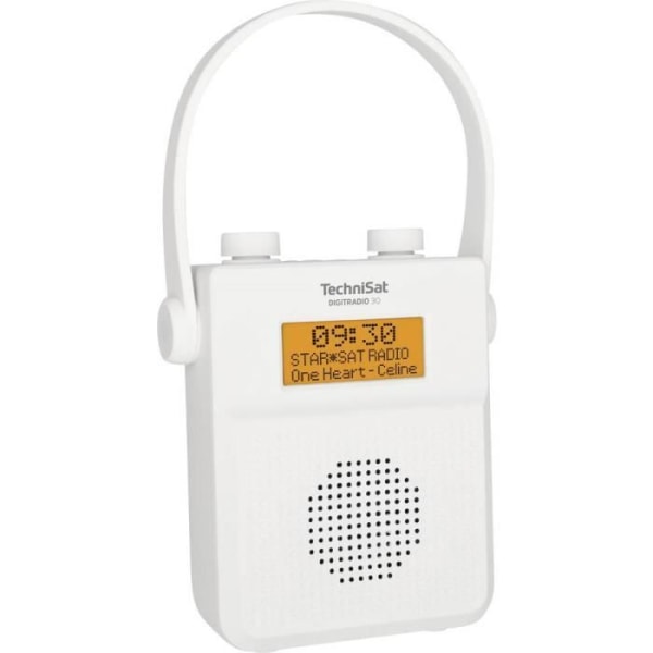 TechniSat DIGITRADIO 30 Pocketradio DAB+, FM, DAB Bluetooth vattentät vit