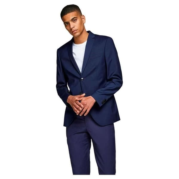 Blazer herr - JACK & JONES - Jprfranco Noos - Blå - Supersmal Blå 54
