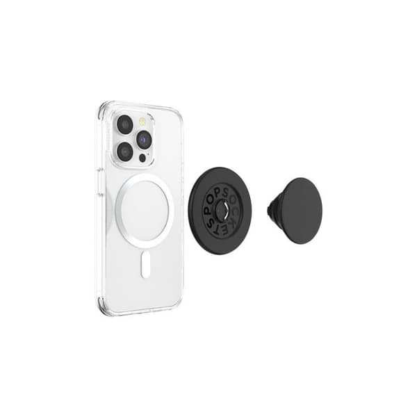 Telefonstöd - Popsockets - PopGrip MagSafe - Svart - Plast - Ställfunktion Svart