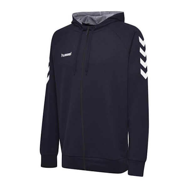 Hummel Hmlgo sweatshirt med dragkedja - Multisport - Vuxen - Långa ärmar - Blå - Andas Marinblå/vit XXL