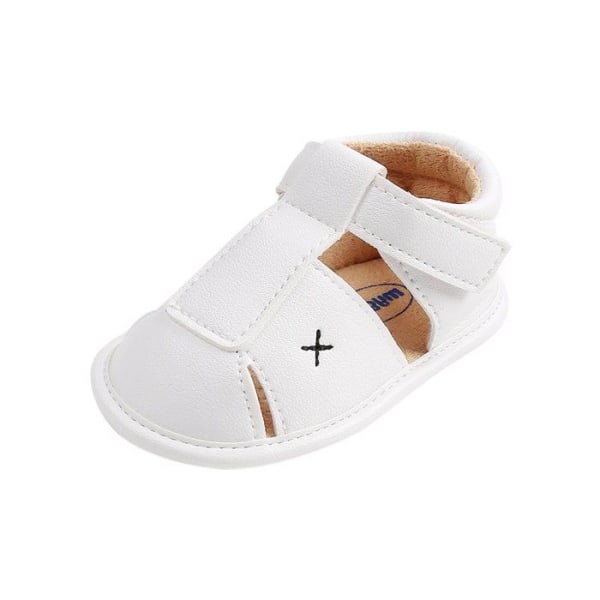 Mk matt keely - MKR1805-RR04-W11 - Baby Boys Soft Sole Småbarnssandaler Halkfria sommarskor Vit 0-6 månader