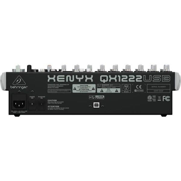 Behringer QX1222USB, 16 kanaler