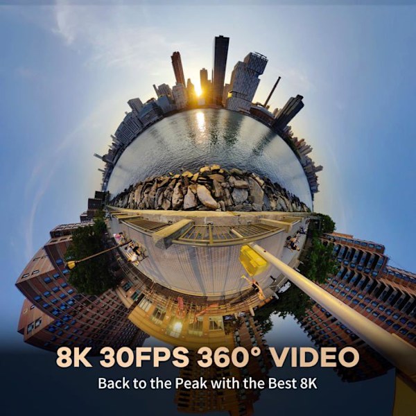 Kandao kompakt digitalkamera - QCM0812 - QooCam 3 Ultra 8K 360 kamera