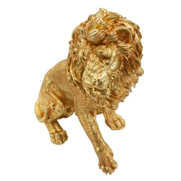 Statuett Mauro Ferretti Leone Shant guld-
