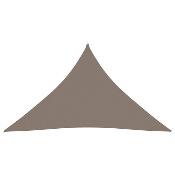 Parasolduk - VIDAXL - Triangulär - PU-belagt Oxfordtyg - 5x7x7 m - Taupe mol