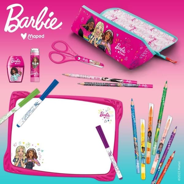 Sax - Maped - Pulse Barbie - 13cm - Ergonomisk - Rostfria blad ROSA