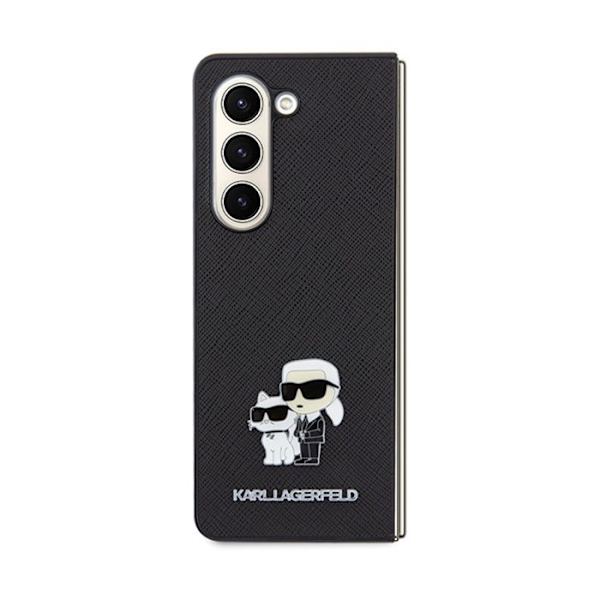 Mobilskal - Karl Lagerfeld - Samsung Galaxy Z Fold 5 - Saffiano - Svart - Unik design Svart
