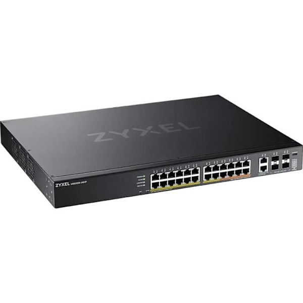 Switch - ZYXEL - 24-PORTAR GBE L3 ACCESS POE+ - 6 10G UPLINK - Centralt hanterad - Stapling