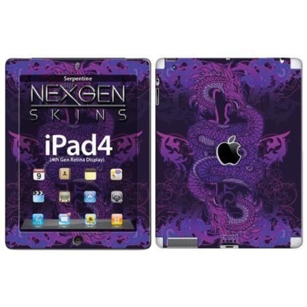 Nexgen Skins ipad40015Serpentine 3D Dimensional Skin-fodral för Apple iPad 2/3/4 - 0758524877430