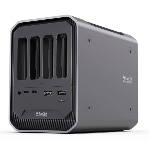 Sandisk professional Pro-Dock 4, dockningsstation för 4-fack med Thunderbolt Connectivity Svart