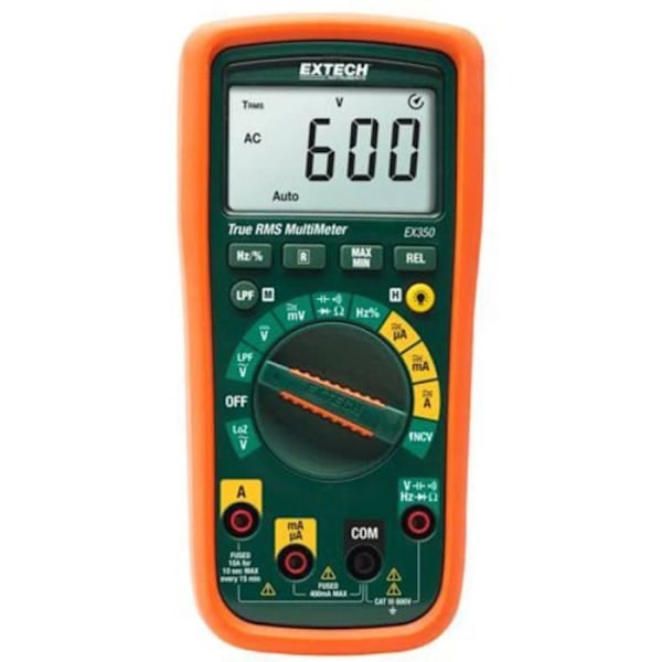 Extech EX350 EX350 digital CAT III 600 V multimeter Display (räknas): 4000 1 st (s)