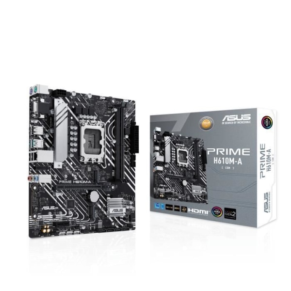 ASUS Prime H610M-A-CSM, Intel H610 moderkort - Sockel 1700, DDR5