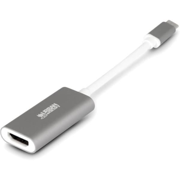 URBAN FACTORY USB-C / HDMI-adapter (4K) utrymme grå
