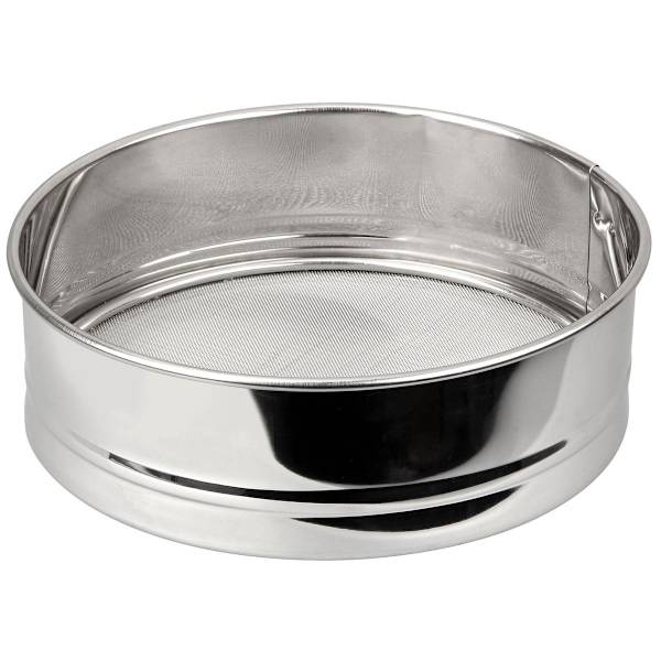 Tamis av rostfritt stål extra fin 18 cm i diameter Fackelmann Basic Grå