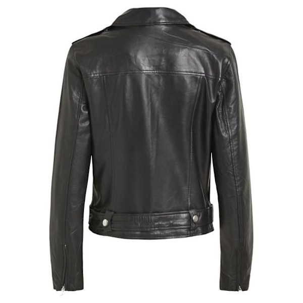 Skinnjacka Biker look - OBJECT - Svart 34 - Dam Svart 36