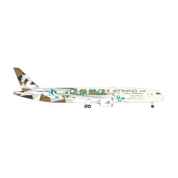 Monterade miniatyrer - Boeing 787-9 Etihad Airways Dreamliner Välj Saudiarabien A6-BLN 1/500 Herpa