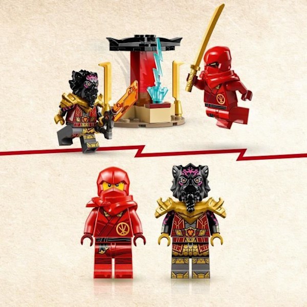 LEGO® NINJAGO 71789 Kai och Ras bil- och motorcykelstrid, leksak för barn från 4 år och uppåt Flerfärgad