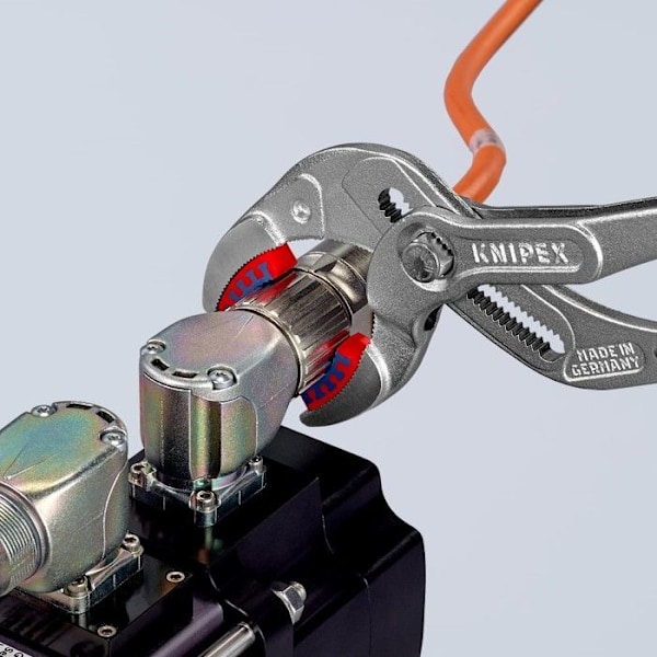 Tång för sifoner och kopplingar - KNIPEX - 81 13 250 - Ankel - Elskydd - Röd - Krom Krom