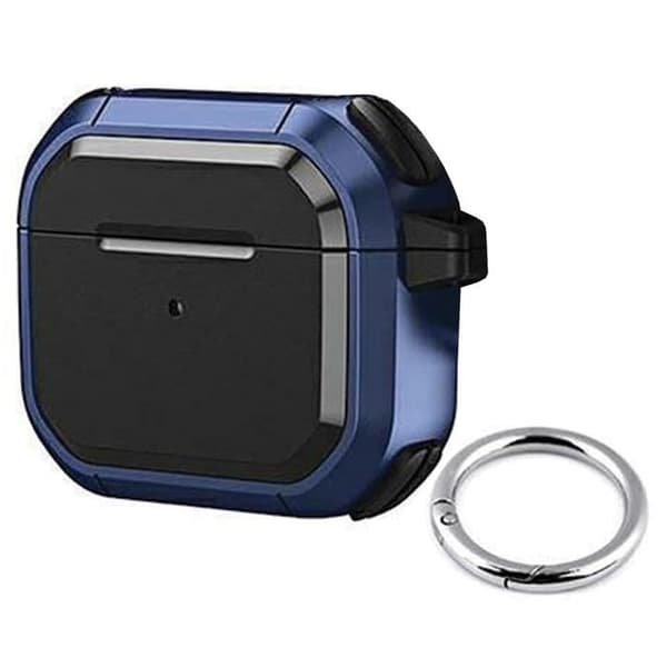 Coque AirPods - BELINE - Solid skal - Hållbar silikon - Blå - Perfekt passform Blå