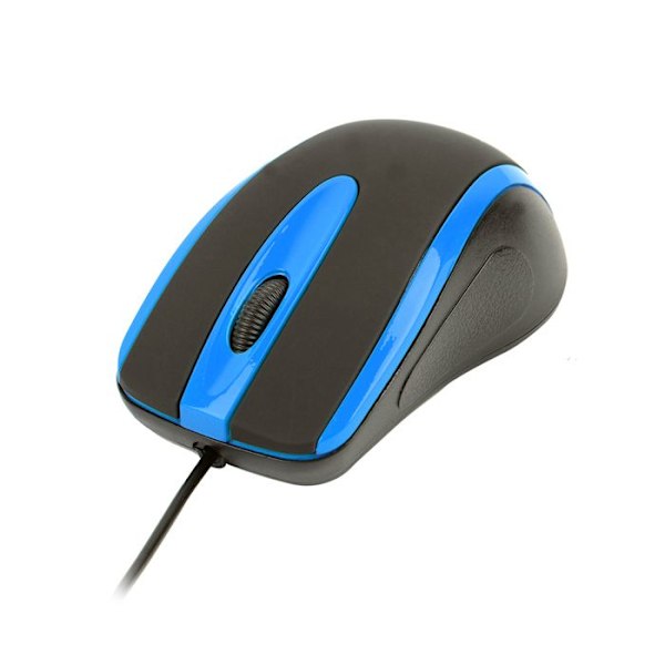 Datormus - HAVIT - MS753 - 1000 DPI - Ergonomisk - Symmetrisk - Svart/Blå Svart + blå