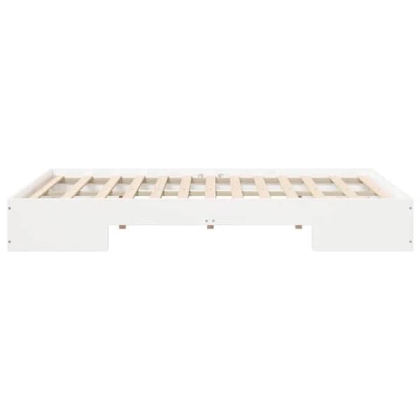 vidaXL Sängram Vit 120 x 200 cm 873032