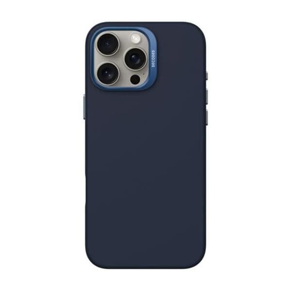 Skal för iPhone 16 Pro Max - DECODED - Stötabsorberande och Antimikrobiell - Mörkblå Blå