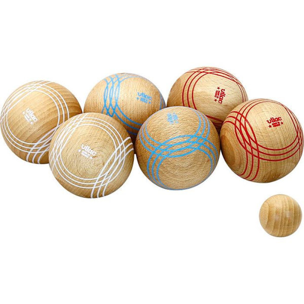 "Jeu de pétanque Compet i trä - Utomhusspel - Tillverkat i Frankrike" Flerfärgad