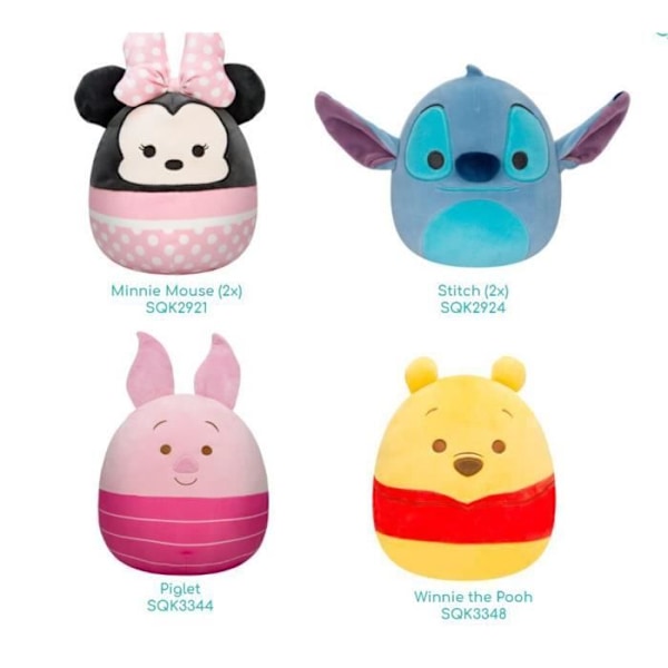 Plysch - Squishmallows - 18 cm Disney Spring Plyschleksak Slumpmässig modell