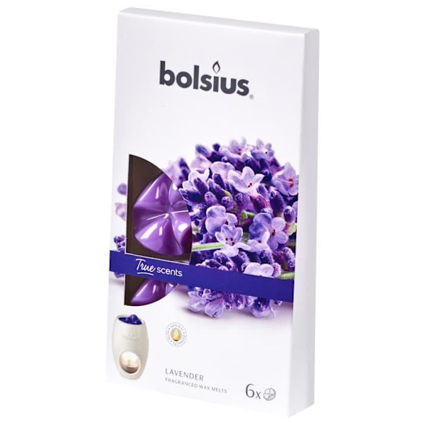 Bolsius Scented Wax True Scents Lila Lavendelvax 6 Count
