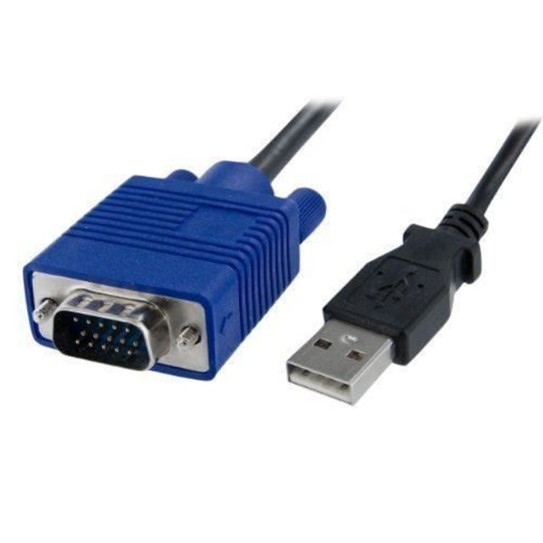 StarTech Crash cart-adapter för bärbar dator - KVM till USB 2.0-konsol med filöverföring, videoinsamling - KVM Svart
